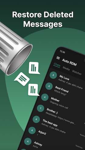 كيف ارجع رسالة محذوفة من الواتس باستخدام تطبيق RDM- Recover Deleted Messages