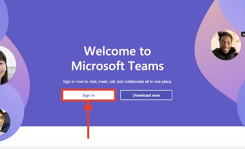 تسجيل الدخول microsoft teams