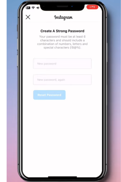كلمة المرور انستقرام 
